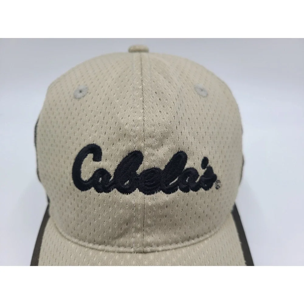 Cabelas Adjustable Hat Cap Hunt Fish Baseball Outdoors Dad Men Women Beige Black